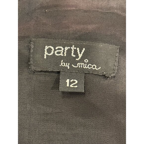 Party by JM Black Floral Slip Dress – Size 12 (USA Made) - Picture 6 of 11